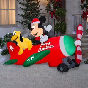 Disney 4.5ft Animated Airblown Inflatable Mickey & Pluto